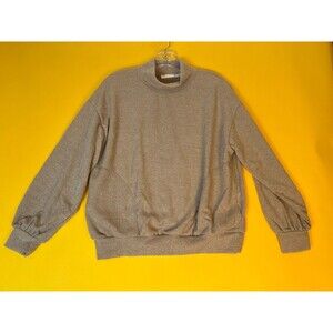 Lush Turtleneck Sweater Beige Knitted Womens S Pullover Long Sleeve T15624C NWT